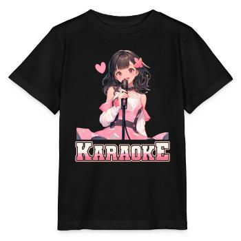 Filles Manga Anime Karaoké - T-shirt bio MINI CREATOR Stanley/Stella Enfant - noir - Devant - Mikhail (115cm)