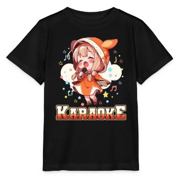 Filles Manga Anime Karaoké - T-shirt bio MINI CREATOR Stanley/Stella Enfant - noir - Devant - Mikhail (115cm)