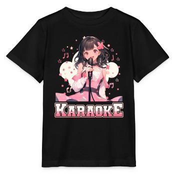Filles Manga Anime Karaoké - T-shirt bio MINI CREATOR Stanley/Stella Enfant - noir - Devant - Mikhail (115cm)