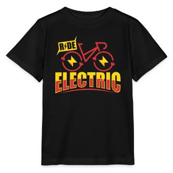 E Bike Electric Bike Drôle - T-shirt bio MINI CREATOR Stanley/Stella Enfant - noir - Devant - Mikhail (115cm)