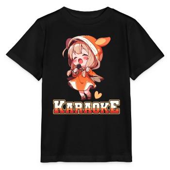 Filles Manga Anime Karaoké - T-shirt bio MINI CREATOR Stanley/Stella Enfant - noir - Devant - Mikhail (115cm)