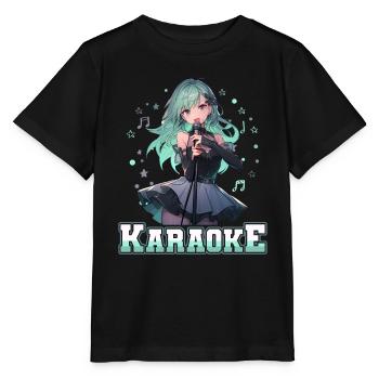 Filles Manga Anime Karaoké - T-shirt bio MINI CREATOR Stanley/Stella Enfant - noir - Devant - Mikhail (115cm)