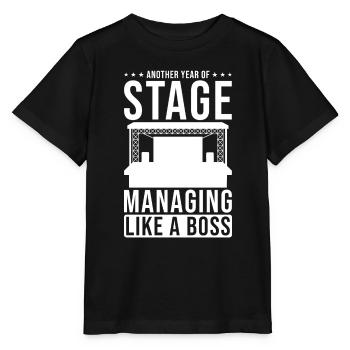 Stage Manager - Stanley/Stella MINI CREATOR Kids’ T-Shirt - black - Front - Mikhail (115cm)