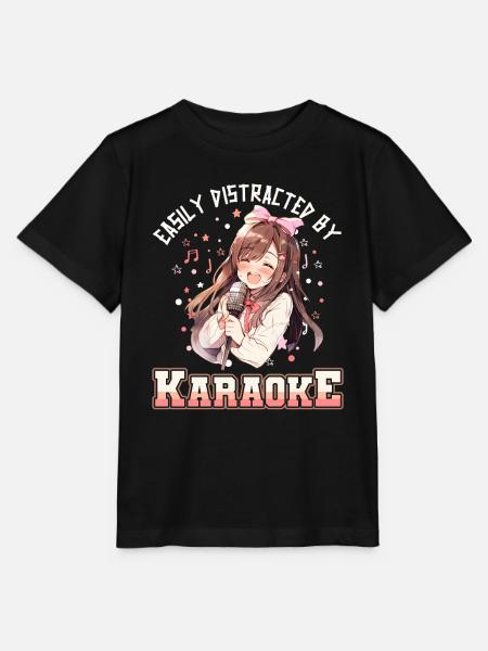 Easily distracted by Karaoke - Stanley/Stella Kinder T-Shirt MINI CREATOR - Schwarz
