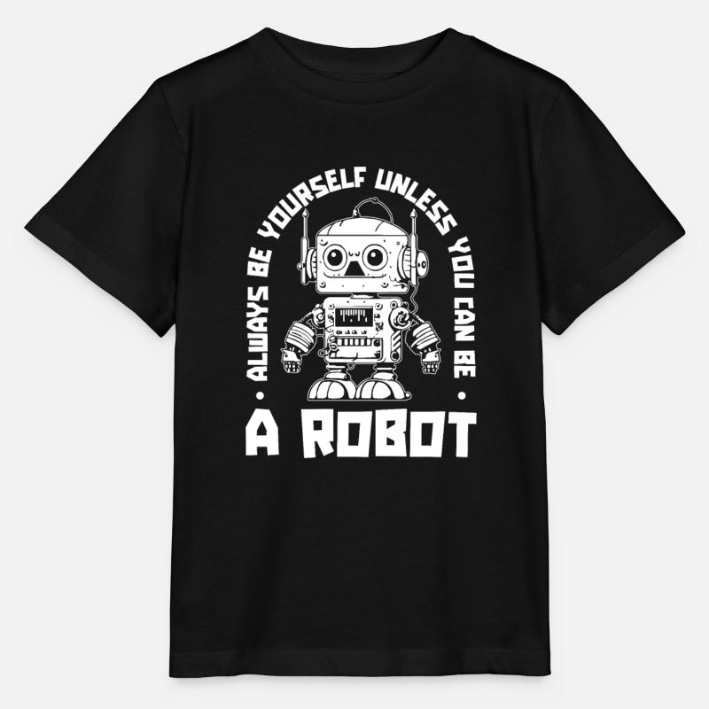 Robotik Ai Roboter - Stanley/Stella Kinder T-Shirt MINI CREATOR  - Schwarz