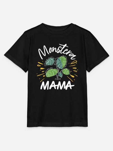 Monstera Mama - Stanley/Stella Kinder T-Shirt MINI CREATOR - Schwarz