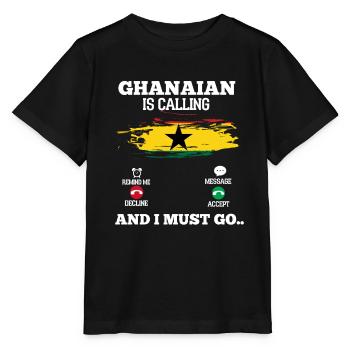 Ghana - T-shirt bio MINI CREATOR Stanley/Stella Enfant - noir - Devant - Mikhail (115cm)