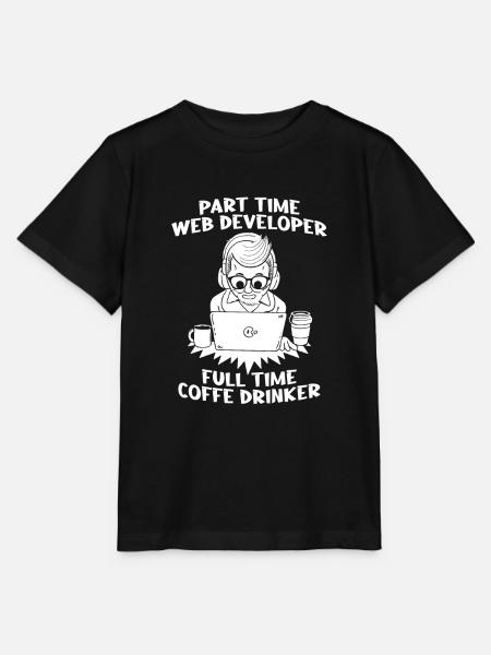 Web Entwickler Webdeveloper - Stanley/Stella Kinder T-Shirt MINI CREATOR - Schwarz