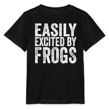 Herpétologiste amphibien drôle de crapaud facilement excité - T-shirt bio MINI CREATOR Stanley/Stella Enfant - noir - Devant - Mikhail (115cm)