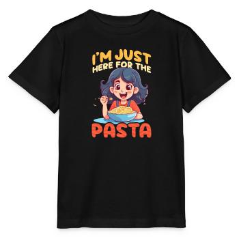 Pasta-Liebhaber hier für die Pasta - Stanley/Stella Kinder T-Shirt MINI CREATOR  - Schwarz - Vorne - Mikhail (115cm)