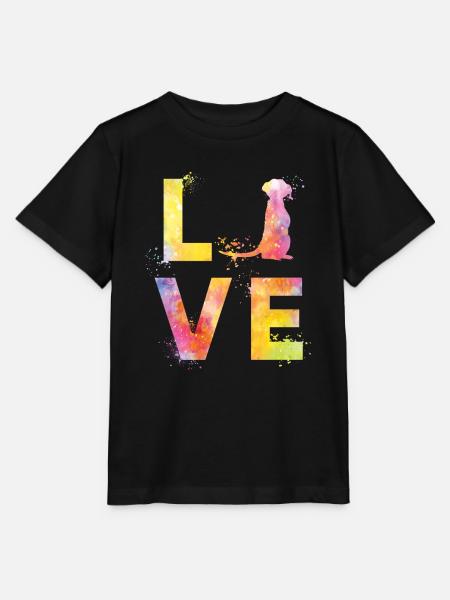 Erdmännchen liebe - Stanley/Stella Kinder T-Shirt MINI CREATOR  - Schwarz
