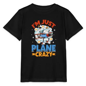 Pilote Aviation Avion Compagnie aérienne Futurs pilotes - T-shirt bio MINI CREATOR Stanley/Stella Enfant - noir - Devant - Mikhail (115cm)