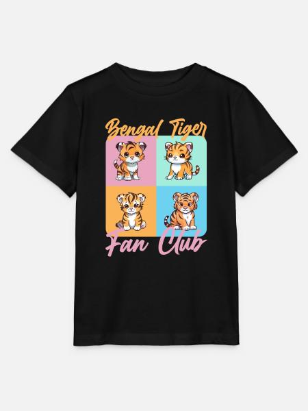 Bengalischer Bengal Tiger - Stanley/Stella Kinder T-Shirt MINI CREATOR  - Schwarz