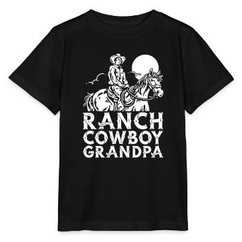 Rodeo Cowboy Ranch Cowboy - T-shirt bio MINI CREATOR Stanley/Stella Enfant - noir - Devant - Mikhail (115cm)