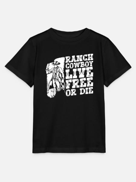 Rodeo Cowboy Ranch Cowboy - Stanley/Stella Kinder T-Shirt MINI CREATOR  - Schwarz