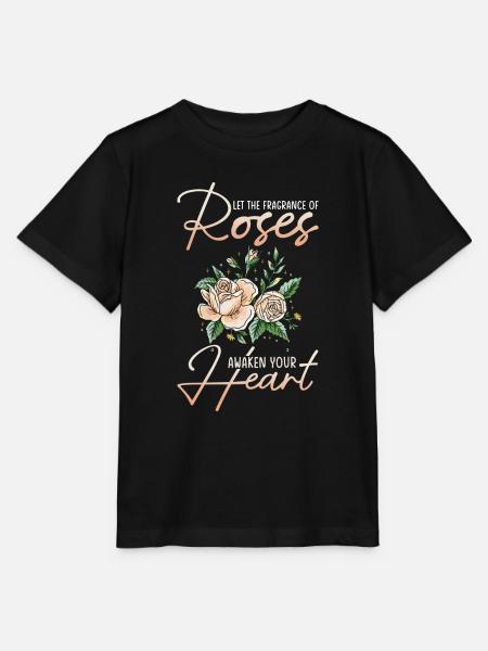 Rosenblüten Rosen Rosengarten Aroma Rosenduft - Stanley/Stella Kinder T-Shirt MINI CREATOR - Schwarz
