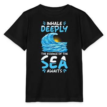 Ocean Sea Beach Holiday Souvenir Sea Breeze - Stanley/Stella MINI CREATOR Kids’ T-Shirt - black - Front - Mikhail (115cm)