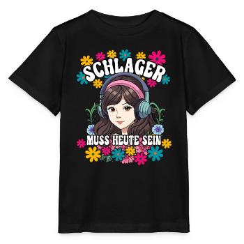 Schlager - Stanley/Stella Kinder T-Shirt MINI CREATOR  - Schwarz - Vorne - Mikhail (115cm)