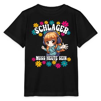 Schlager - Stanley/Stella Kinder T-Shirt MINI CREATOR  - Schwarz - Vorne - Mikhail (115cm)