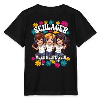 Schlager - Stanley/Stella Kinder T-Shirt MINI CREATOR  - Schwarz - Vorne - Mikhail (115cm)