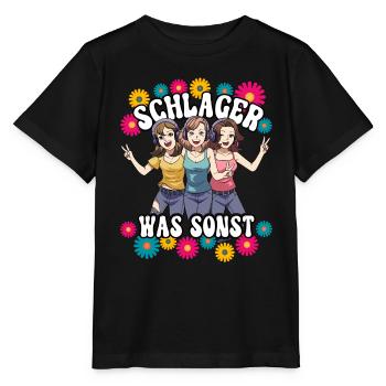 Schlager - Stanley/Stella Kinder T-Shirt MINI CREATOR  - Schwarz - Vorne - Mikhail (115cm)