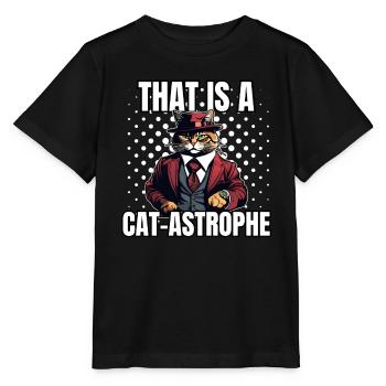 Chemise Chat Chat Cadeau Idée Mastic - T-shirt bio MINI CREATOR Stanley/Stella Enfant - noir - Devant - Mikhail (115cm)