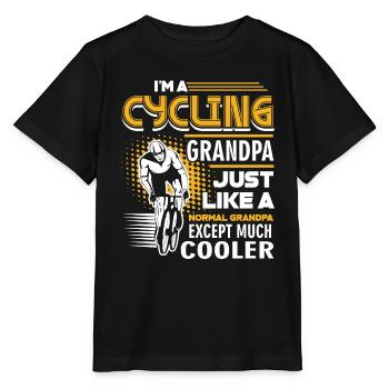 Cycling Cycling Grandpa Cooler - Stanley/Stella MINI CREATOR Kids’ T-Shirt - black - Front - Mikhail (115cm)