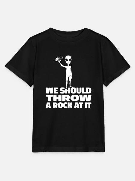 Weltraum Weltall Außerirdischer - Stanley/Stella Kinder T-Shirt MINI CREATOR  - Schwarz