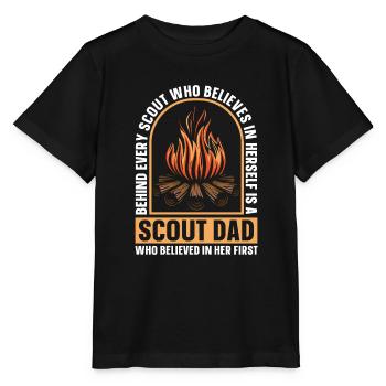 Boy Scout Dad - Stanley/Stella MINI CREATOR Kids’ T-Shirt - black - Front - Mikhail (115cm)