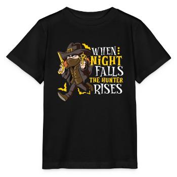 Chasseur de vampires, Tueur de morts-vivants, Pieu et Croix - T-shirt bio MINI CREATOR Stanley/Stella Enfant - noir - Devant - Mikhail (115cm)