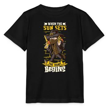 Chasseur de vampires, Tueur de morts-vivants, Pieu et Croix - T-shirt bio MINI CREATOR Stanley/Stella Enfant - noir - Devant - Mikhail (115cm)