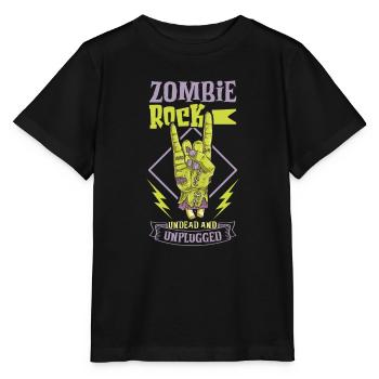 Zombie Rock'n Roll Horror Rock Headbanging Rock - Stanley/Stella MINI CREATOR Kids’ T-Shirt - black - Front - Mikhail (115cm)