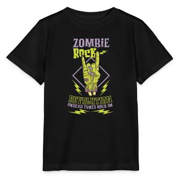 Zombie Rock'n Roll Horror Rock Headbanging Rock - Stanley/Stella MINI CREATOR Kids’ T-Shirt - black - Front - Mikhail (115cm)