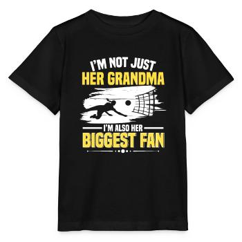 Volleyball Grandmother Her Grandma And Her Biggest - Stanley/Stella MINI CREATOR Kids’ T-Shirt - black - Front - Mikhail (115cm)