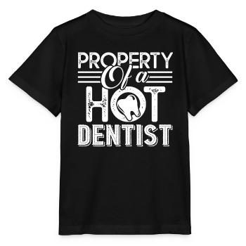 Dentist Property Of A Hot Dentist - Stanley/Stella MINI CREATOR Kids’ T-Shirt - black - Front - Mikhail (115cm)