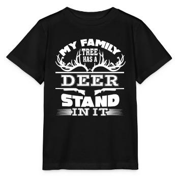 Deer Hunting Deer Hunting Lover - Stanley/Stella MINI CREATOR Kids’ T-Shirt - black - Front - Mikhail (115cm)