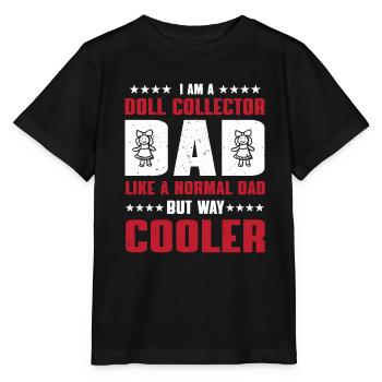 Papa collectionneur de poupées - T-shirt bio MINI CREATOR Stanley/Stella Enfant - noir - Devant - Mikhail (115cm)