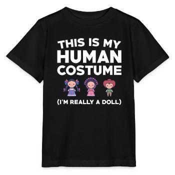 Drôle de collectionneur de poupées - T-shirt bio MINI CREATOR Stanley/Stella Enfant - noir - Devant - Mikhail (115cm)
