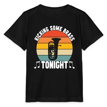 Euphonium baryton cor ténor - T-shirt bio MINI CREATOR Stanley/Stella Enfant - noir - Devant - Mikhail (115cm)