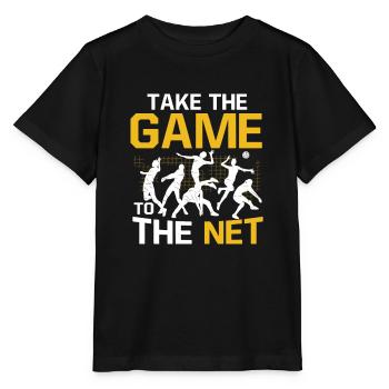 Volleyball Players Spiker Libero Take The Game To - Stanley/Stella MINI CREATOR Kids’ T-Shirt - black - Front - Mikhail (115cm)