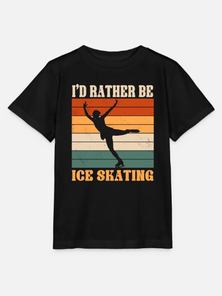 Eislaufen - Stanley/Stella Kinder T-Shirt MINI CREATOR - Schwarz