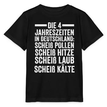 Die 4 Jahreszeiten In Deutschland - Stanley/Stella Kinder T-Shirt MINI CREATOR  - Schwarz - Vorne - Mikhail (115cm)