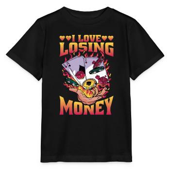 I Love Losing Money 5 - Stanley/Stella Kinder T-Shirt MINI CREATOR  - Schwarz - Vorne - Mikhail (115cm)