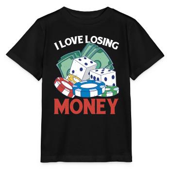I Love Losing Money 6 - Stanley/Stella Kinder T-Shirt MINI CREATOR  - Schwarz - Vorne - Mikhail (115cm)