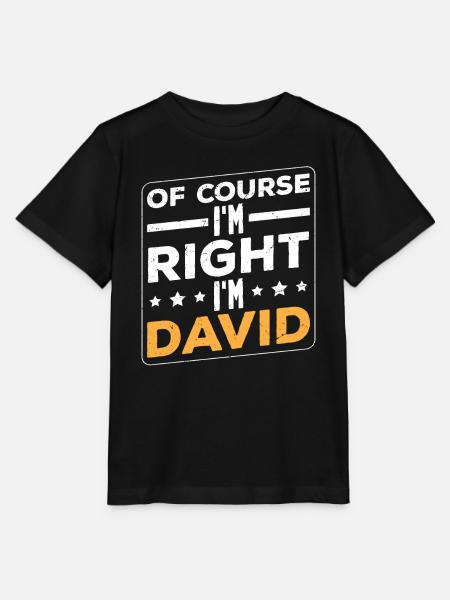 Ich bin David - Stanley/Stella Kinder T-Shirt MINI CREATOR - Schwarz