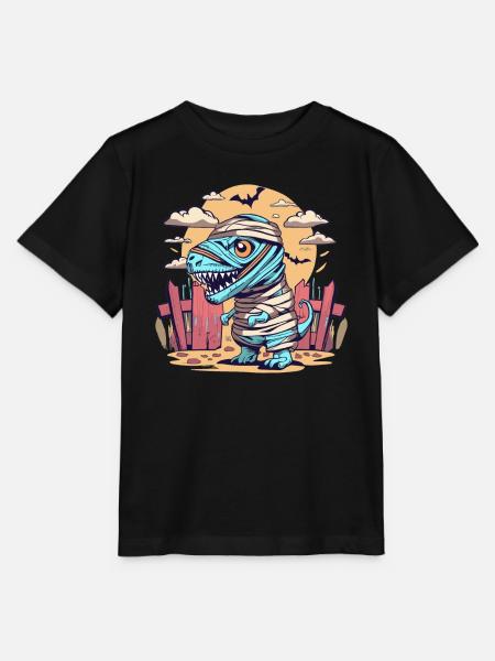 Tyrannosaurus Trex Halloween - Stanley/Stella Kinder T-Shirt MINI CREATOR - Schwarz