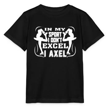 Figure Skating Figure Skating Axel - Stanley/Stella MINI CREATOR Kids’ T-Shirt - black - Front - Mikhail (115cm)