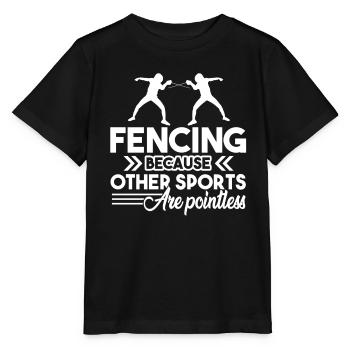 Fencing Because Other Sports Are Pointless - Stanley/Stella MINI CREATOR Kids’ T-Shirt - black - Front - Mikhail (115cm)