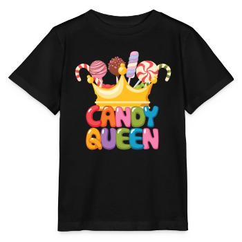 Candyqueen Fruit Gomme Bonbons Bonbons - T-shirt bio MINI CREATOR Stanley/Stella Enfant - noir - Devant - Mikhail (115cm)