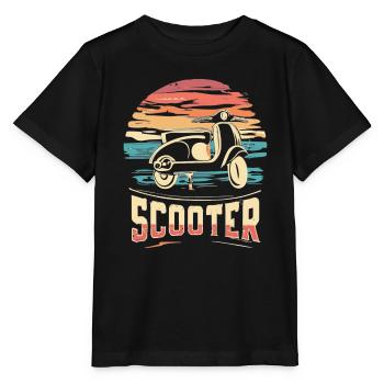 Scooter Motorroller Mofa Rouleau de cyclomoteur - T-shirt bio MINI CREATOR Stanley/Stella Enfant - noir - Devant - Mikhail (115cm)